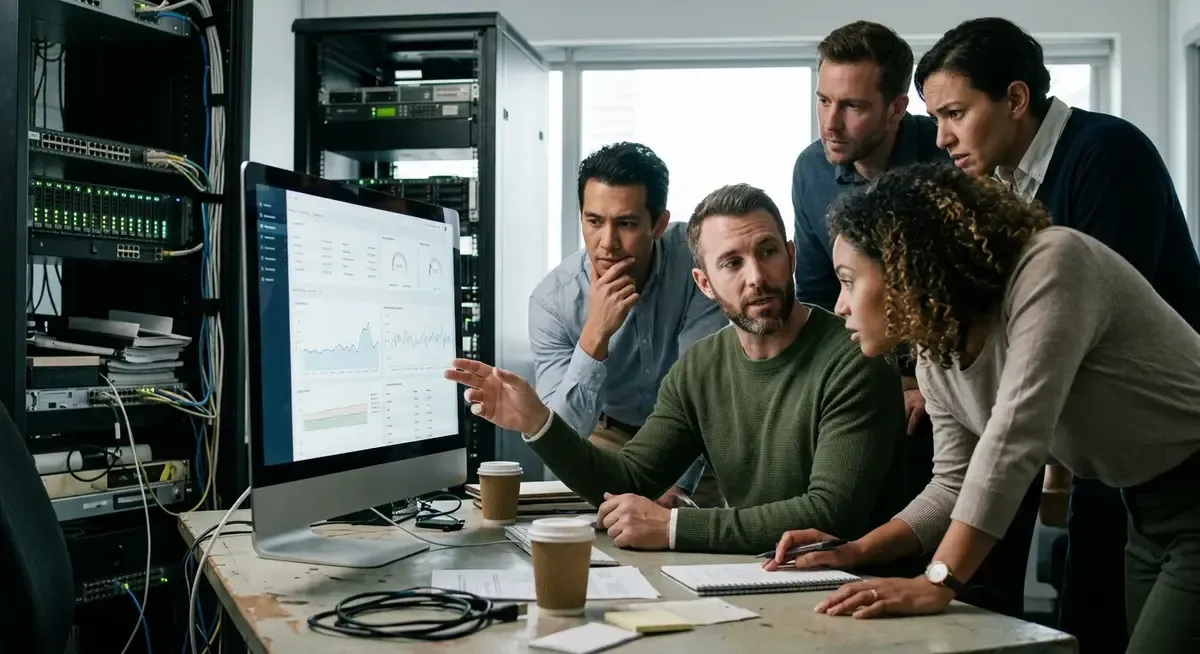 AI agent harness securing a complex network, illustrating its role as a natural control point for cybersecurity.