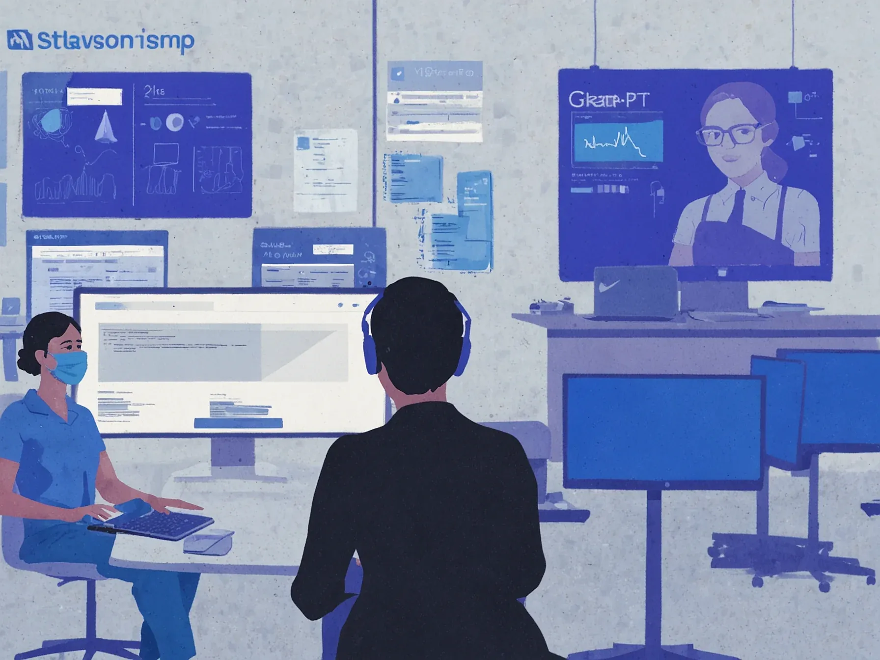 Illustration for: AI Psychosis Highlights Mental Health Pros' Lack of ChatGPT Access