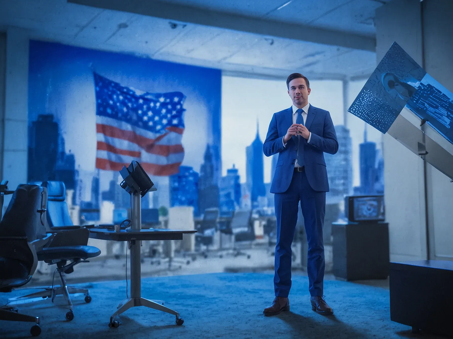 Illustration for: Alex Bores says USD 100 Million AI Super PAC targeting him backfired