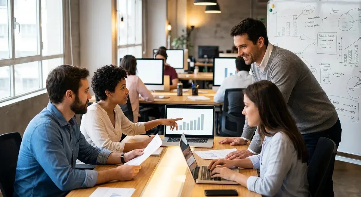 AWS retires Mechanical Turk and data labeling services during maintenance, showing a tech workspace with a computer screen di