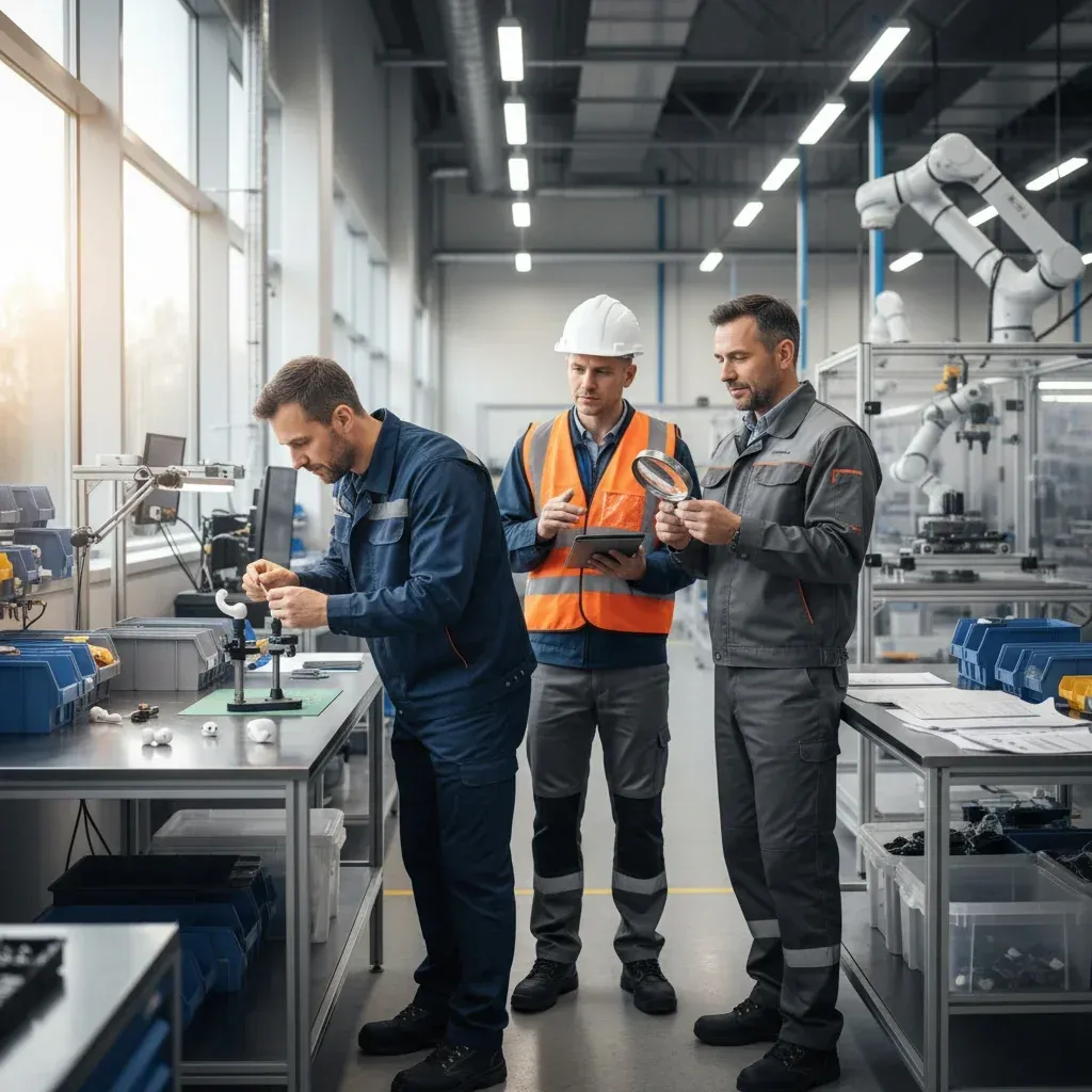 Anker's new Thus chip for AI in Soundcore flagship earbuds, shown with a microchip and earbud on a circuit board.