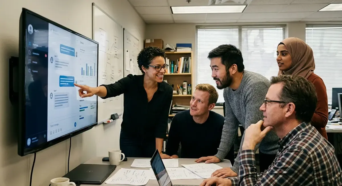 Anthropic's Claude AI assistant and Cowork platform merge, depicted by a sleek, modern interface on a digital screen.