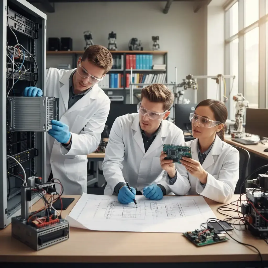 Team collaboration session discussing AI memory architecture innovation by Anthropic and Micron for high-performance, energy-