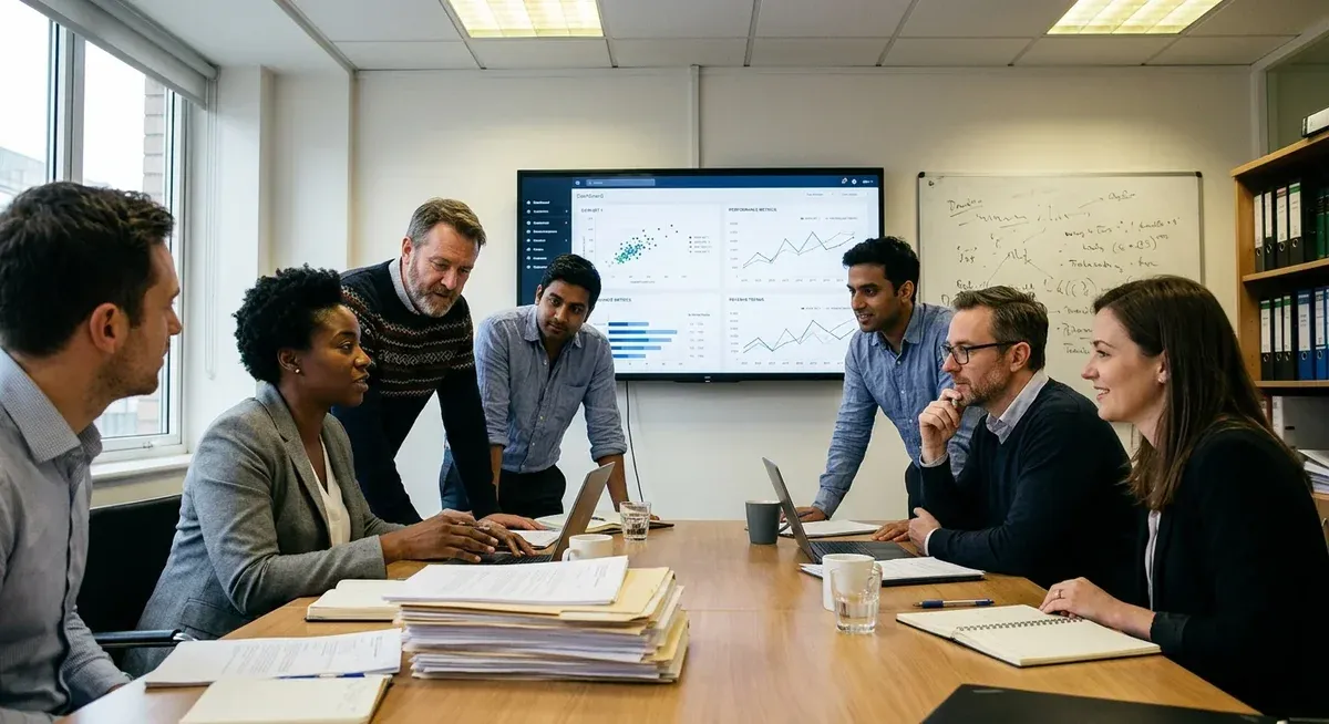 Claude for Legal AI auto-verifies sources on a screen, then a lawyer reviews the digital file, enhancing legal workflow.