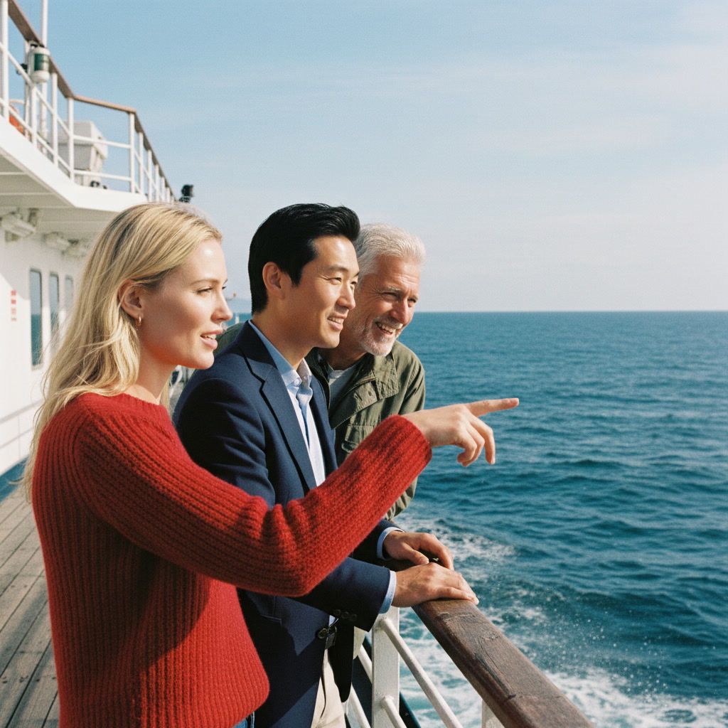 Illustration for: Google AI model mimics smartphone sharpening in ferry boat image