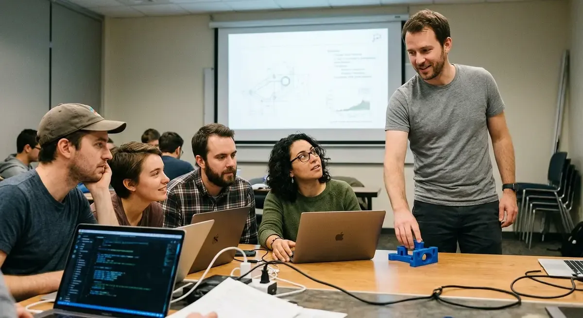 Backflip AI software converting a detailed 3D scan of a mechanical part into a precise CAD model quickly.