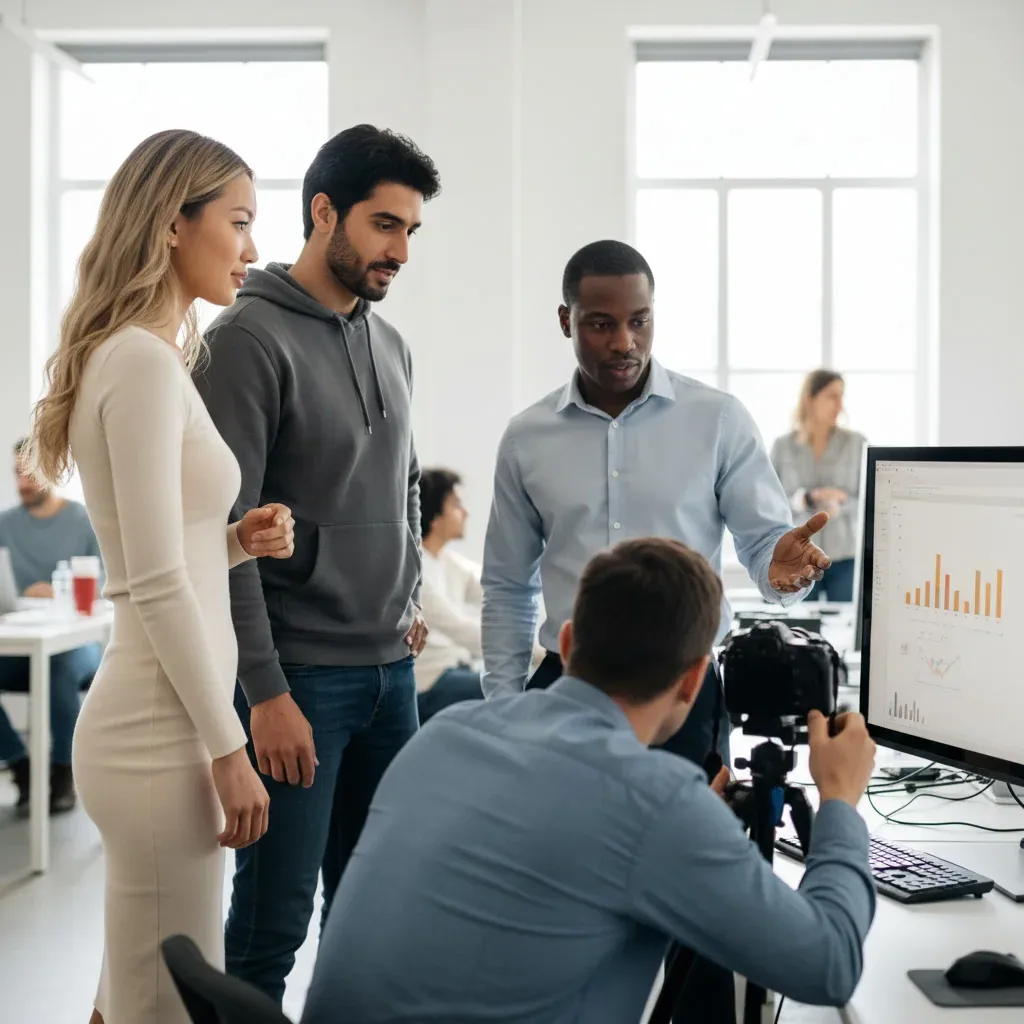 Illustration for: ChatGPT Image‑1.5 Generates Crowd‑Sentiment Images from 11 Prompts