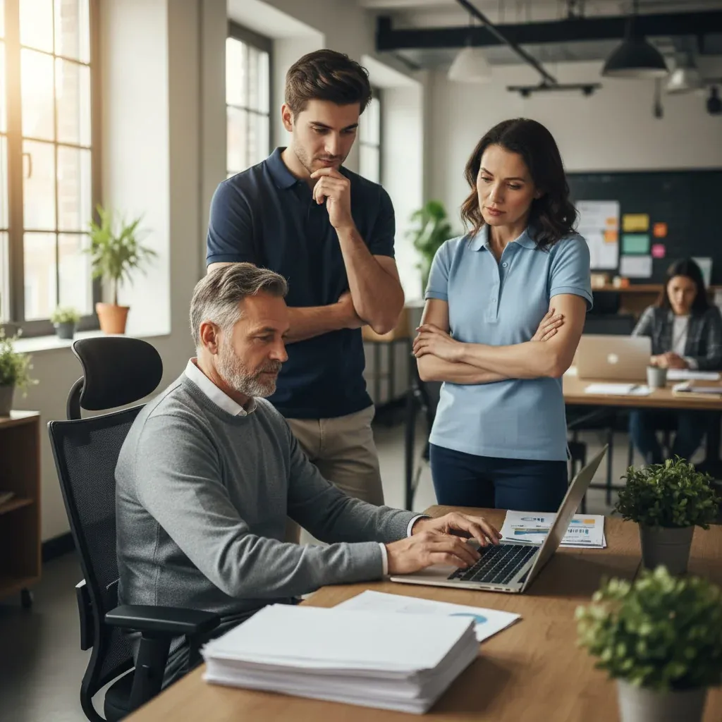 China blocks Meta’s $2B acquisition of Singapore-based Manus tech firm, showing government officials reviewing documents in a