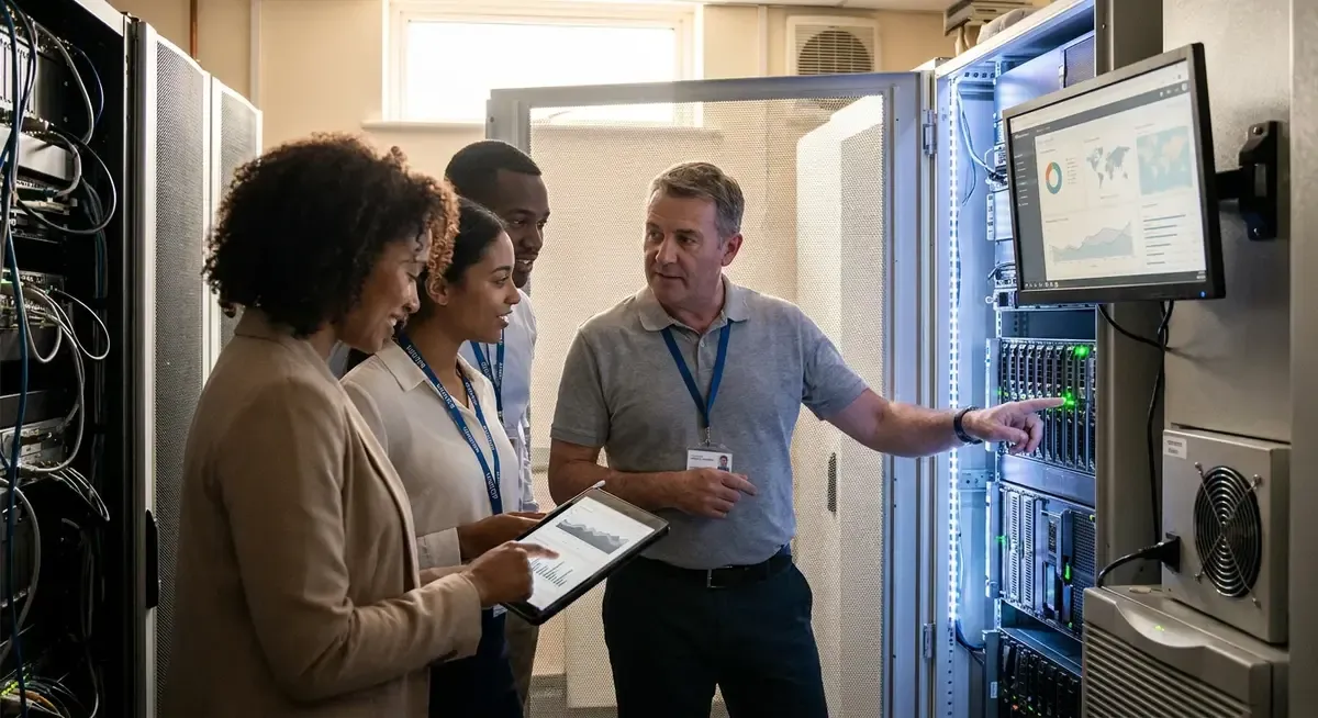 Cybersecurity firms advocate for US access to advanced AI, showing a digital lock and circuit board.