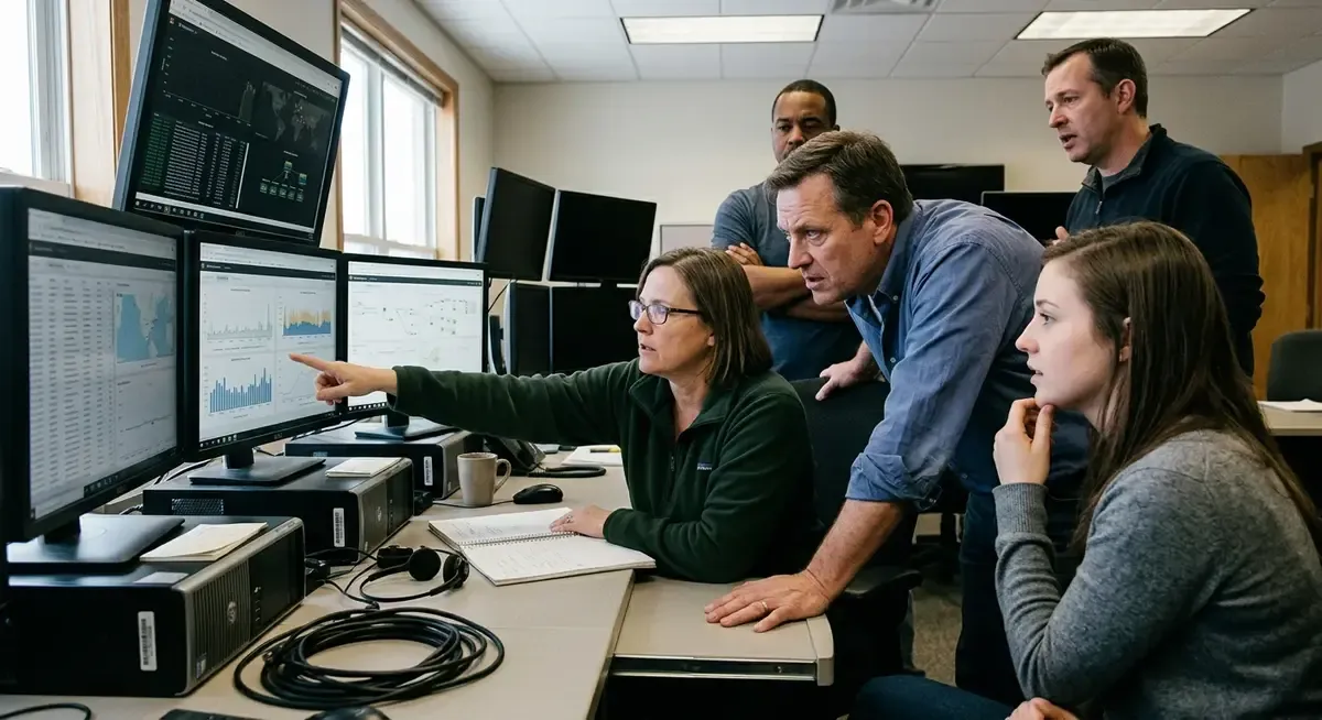 AI intelligence nearly triggers US military operation, showing a digital interface with a red alert.