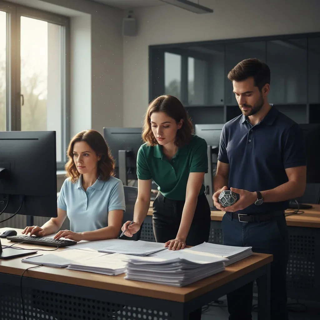 AI-powered energy consumption calculator interface showing real-time data analytics dashboard for developers and operators to