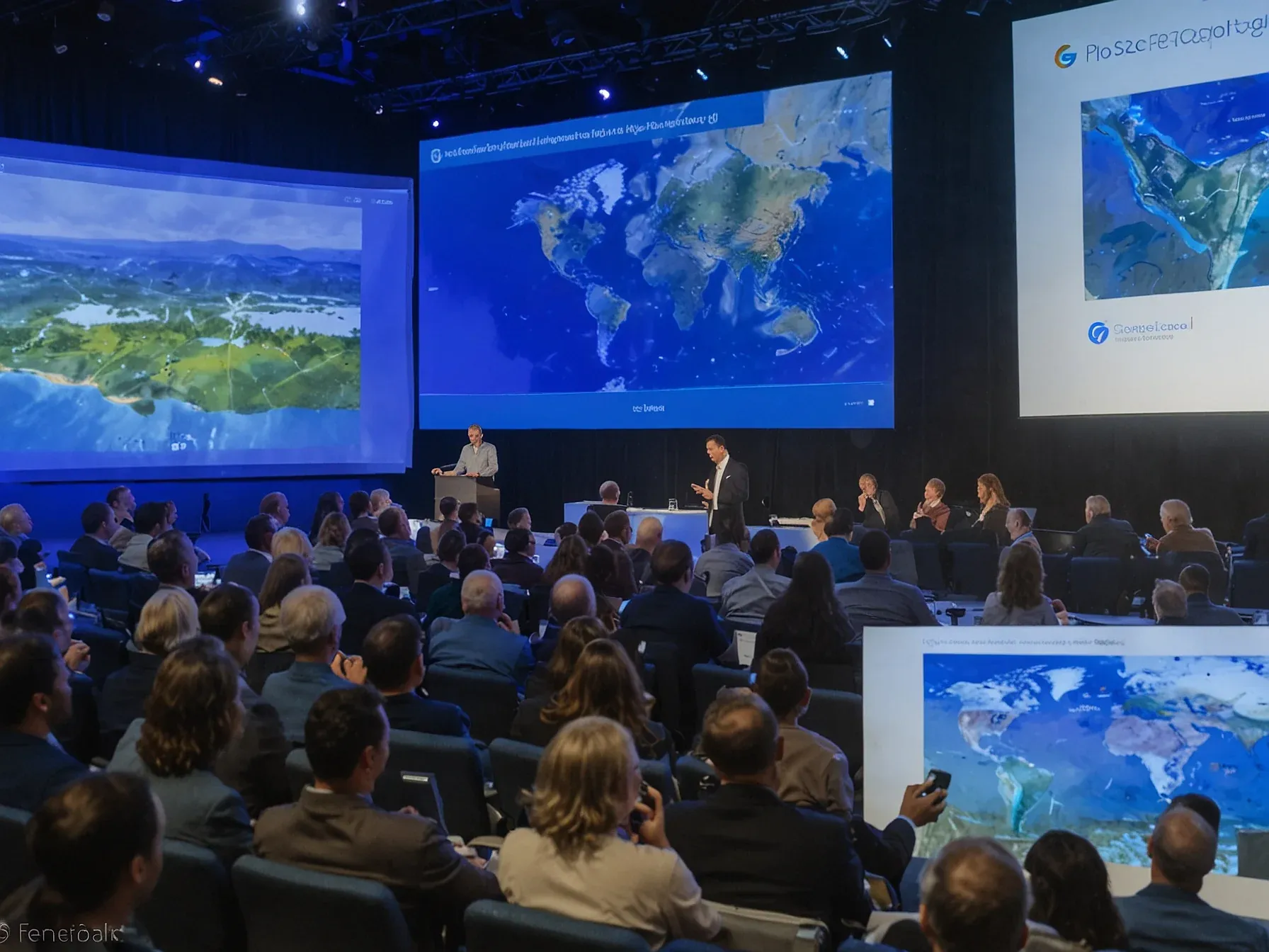 Illustration for: Google expands Earth AI access, adds updates for flood forecasting