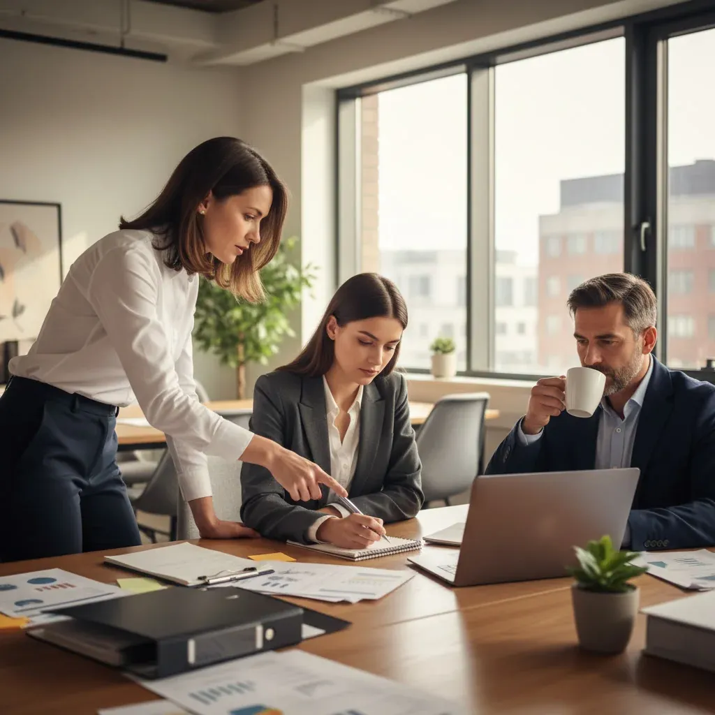 Google Meet AI: laptop displaying meeting notes, summaries, and transcripts, enhancing in-person collaboration.