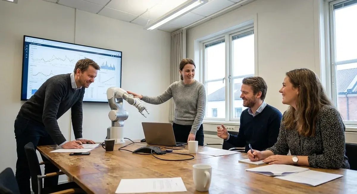 Google Gemini Robotics 2.0 robot hand manipulating small objects with improved dexterity.