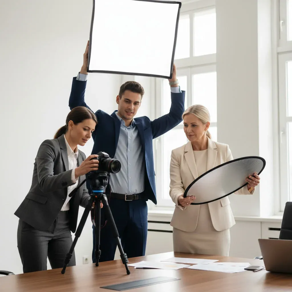 Google Veo interface turning a portrait into an AI video with its multi‑image generation tool, shown in an editorial photo.