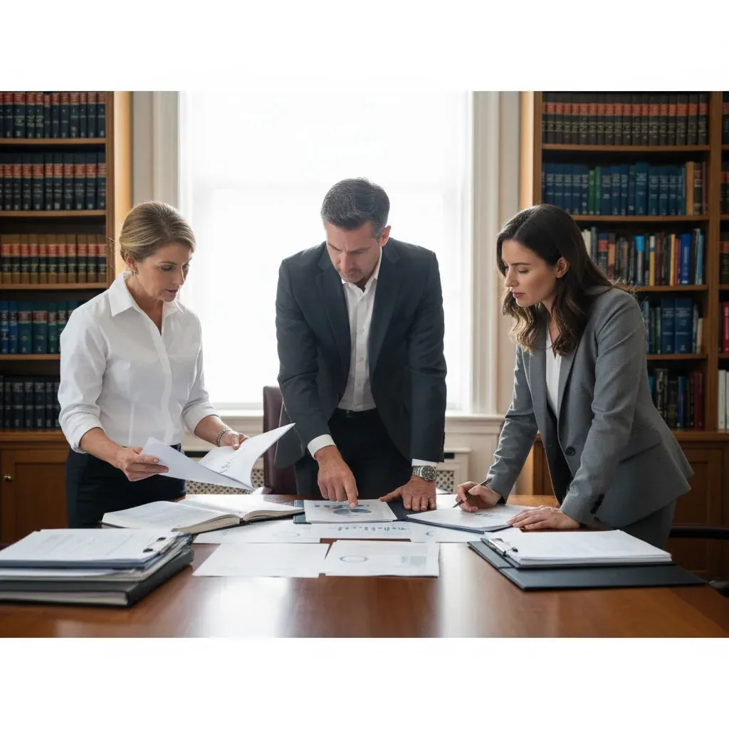 GrowthPal founders pose with a $2.6 million funding banner, while an AI‑driven M&A platform graphic overlays a world map.