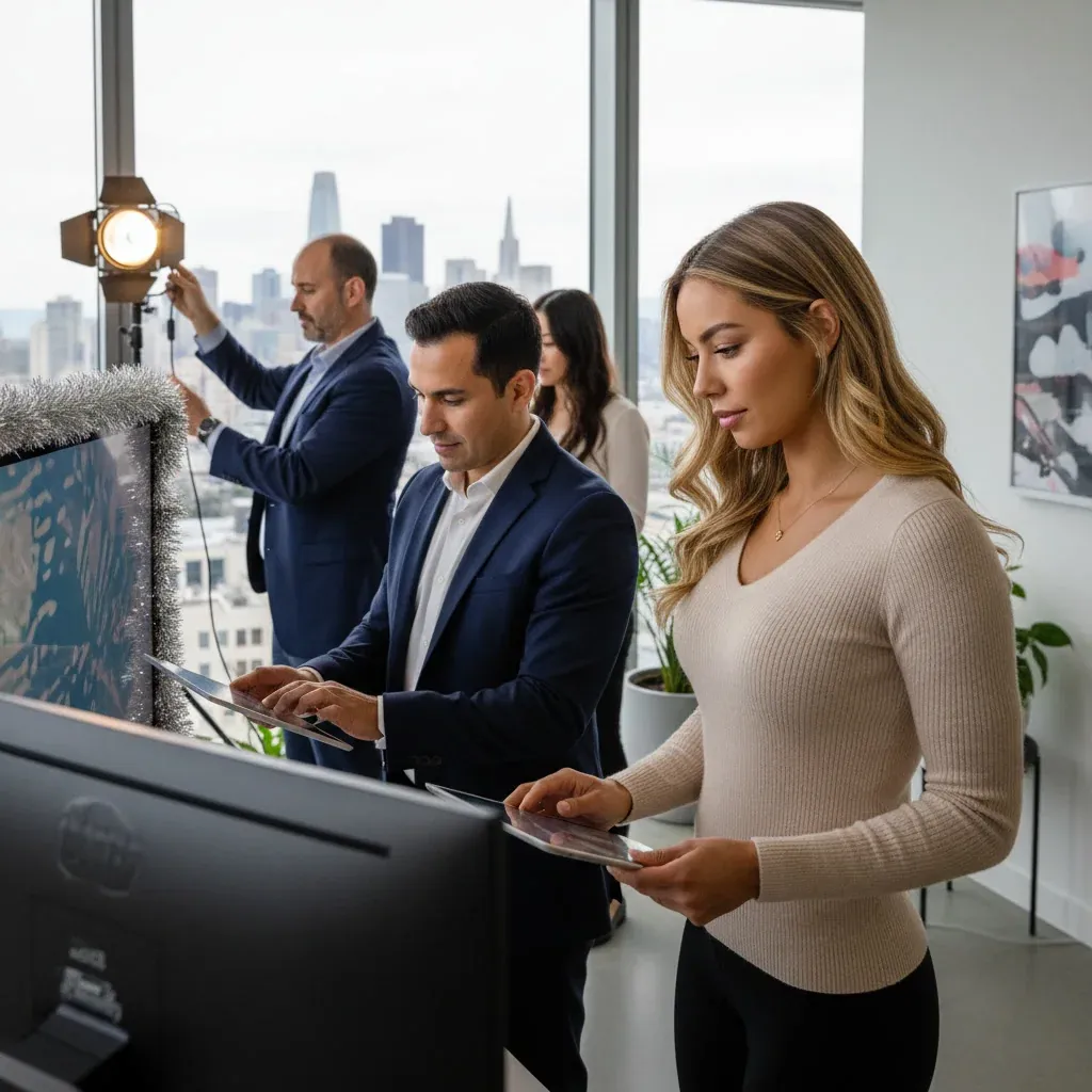 Illustration for: Microsoft defends holiday Copilot ad amid claims its actions are simulated