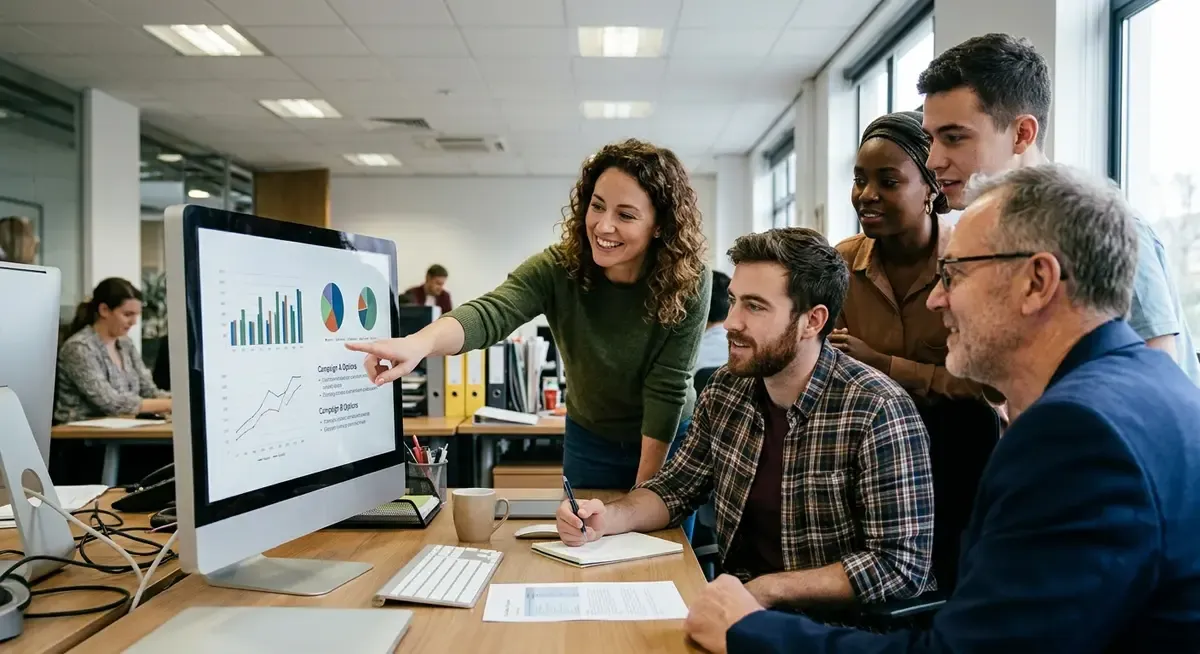 Microsoft Copilot AI on a laptop screen, demonstrating file access and hybrid intelligence capabilities.