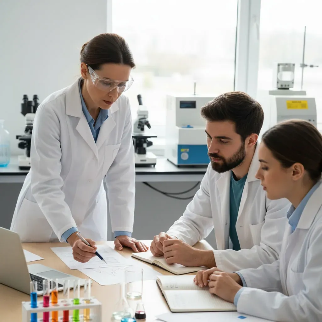 MIT researchers analyzing AI chart-reading technology in a modern lab, enhancing data interpretation and workflow efficiency 