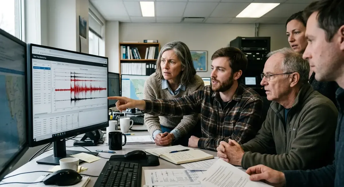 OpenAI researcher warns AI speed may overwhelm human security teams, with a blurred background of code.