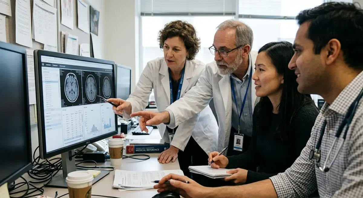 Researchers monitor a fleet of Chinese AI agents on multiple screens, performing parallel tasks in a data center.