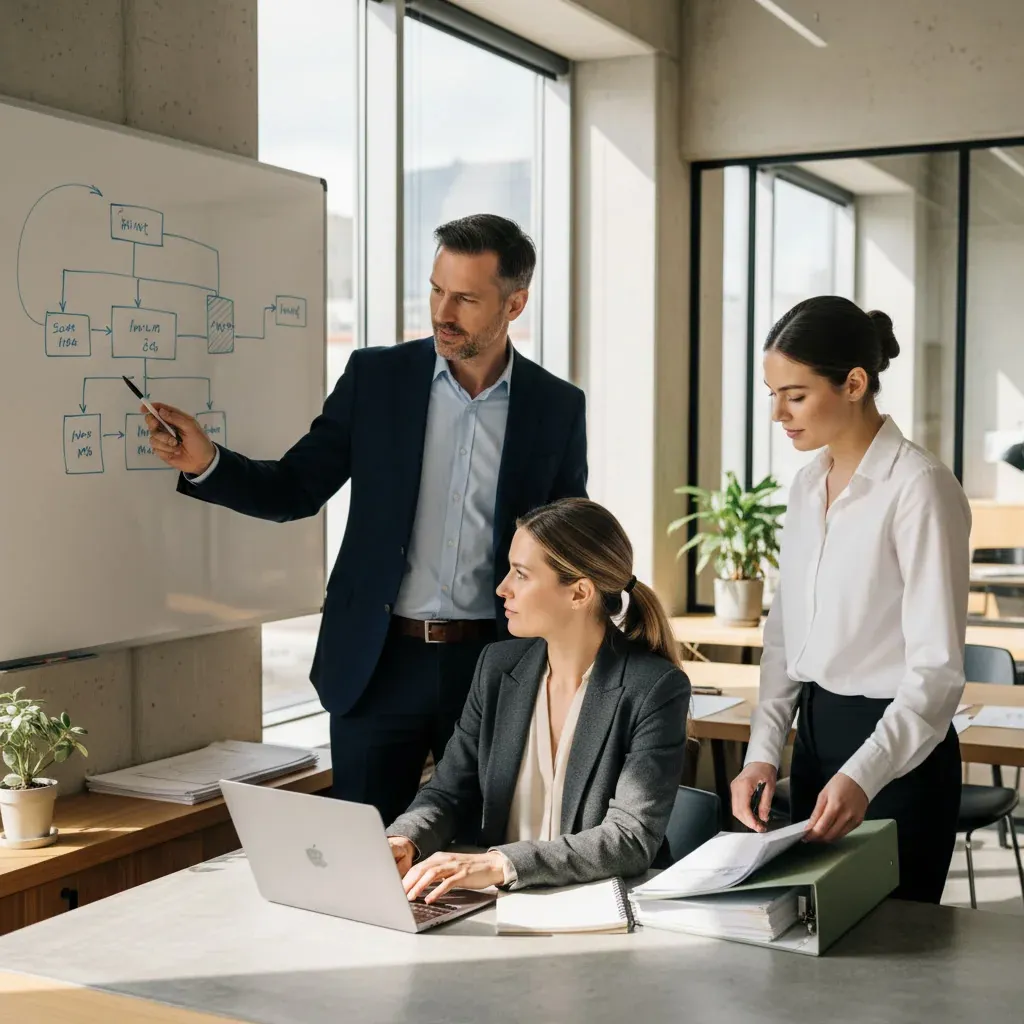 Team of developers collaborating on AI roadmap for Salesforce, showcasing rapid code pushes and customer-driven innovation in