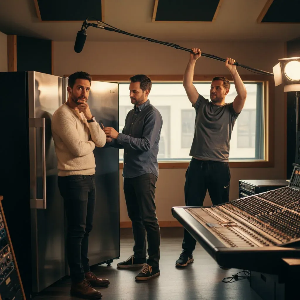 Illustration for: Samsung unveils Bixby‑enabled fridge that can open and shut doors