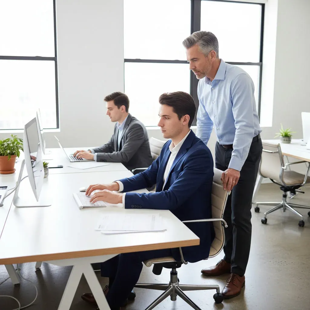 Sergey Brin, Google co-founder, in a meeting, discussing DeepMind's AI advancements and agent skills catalog.