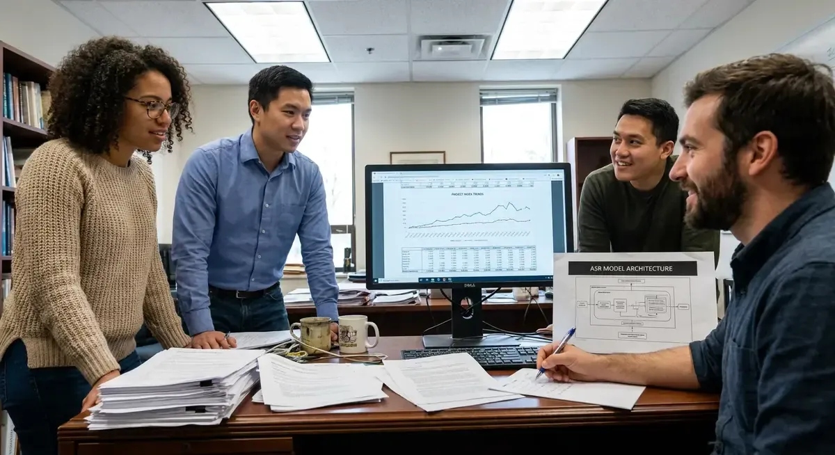 Specialized AI model optimizing ASR (Automatic Speech Recognition) with advanced neural architecture, reducing errors by 15x 