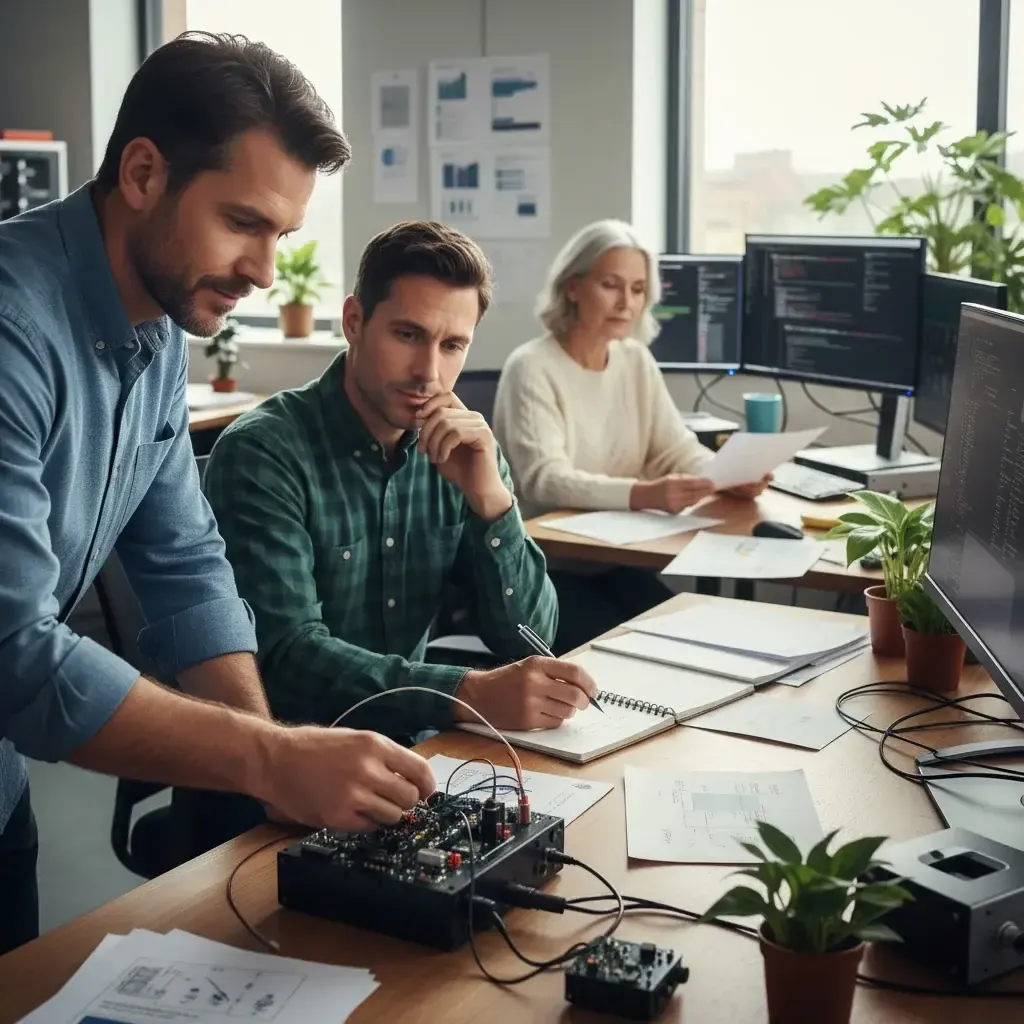 Technician separates high-speed edge router from advanced AI meta-controller for optimized local machine learning inference, 