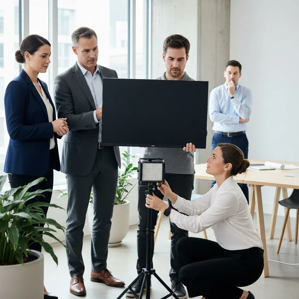 A laptop screen shows an X post where the @grok tag is greyed out, next to a frustrated user’s hand.