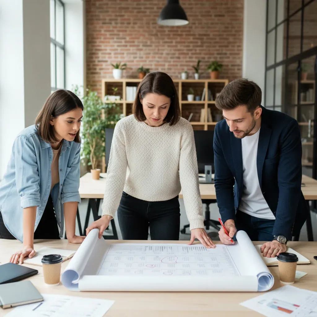 Z.ai CEO and co‑founders stand onstage beside a screen displaying the logo and a soaring stock ticker after the IPO.